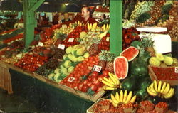 Choice Produce At The Original Farmer Market Hollywood, CA Postcard Postcard