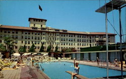 Ambassador Hotel And Pool Postcard