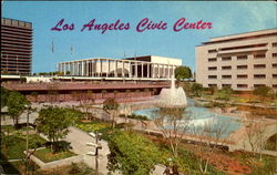 Los Angeles Civic Center Square California Postcard Postcard