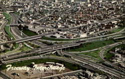 Freeway Interchange Los Angeles, CA Postcard Postcard