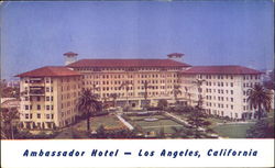 Ambassador Hotel And Pool Los Angeles, CA Postcard Postcard