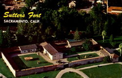 Sutter's Fort Sacramento, CA Postcard Postcard