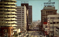 Looking South On Vine Street Postcard
