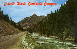 Gallatin Canyon Highway Postcard