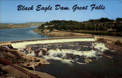 Black Eagle Dam Great Falls, MT Postcard Postcard