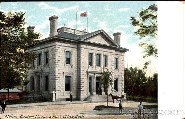 Custom House & Post Office Bath Maine