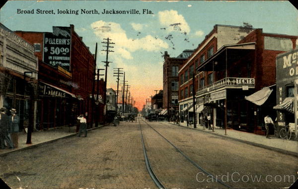 Broad Street Looking North Jacksonville Florida
