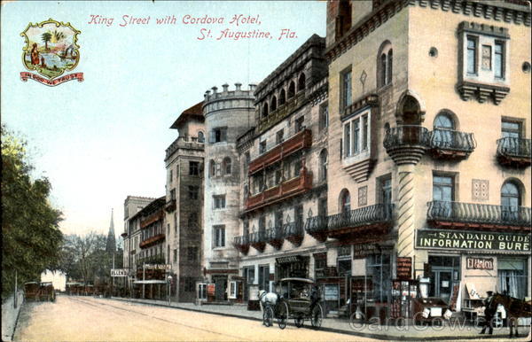 King Street With Cordova Hotel St. Augustine Florida