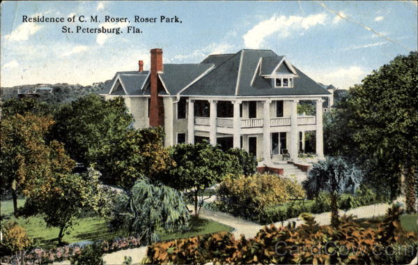 Residence Of C. M. Roser, Roser Park St. Petersburg Florida