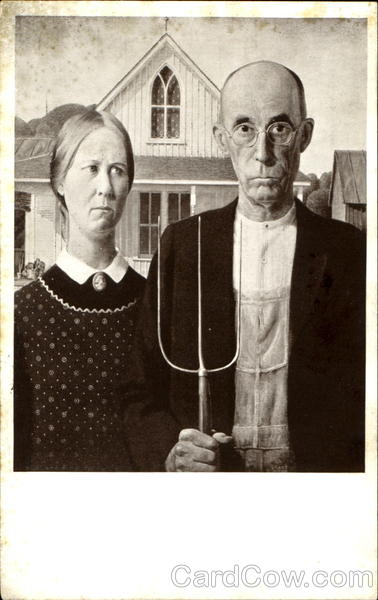 American Gothic Grant Wood Art