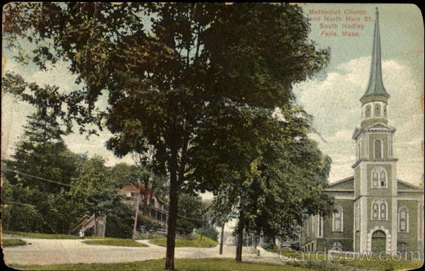 Methodist Church And North Main St South Hadley Massachusetts
