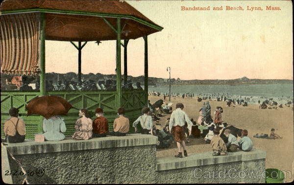 Bandstand And Beach Lynn Massachusetts
