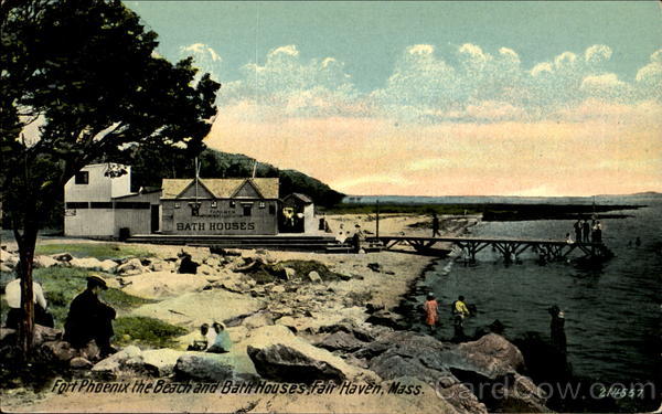 Fort Phoenix The Beach And Bath House Fairhaven Massachusetts