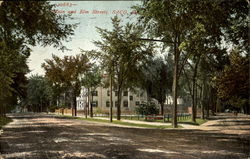 Main And Elm Streets Saco, ME Postcard Postcard