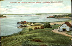 View Of Portland Harbor Postcard