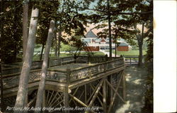 Rustic Bridge And Casino, Riverton Park Postcard