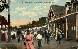 Riverside Park Bangor, ME Postcard Postcard
