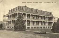 Sheridan Building U. S. Soldiers Home Postcard