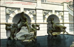 Fountain Congressional Library Postcard