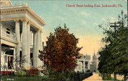 Church Street Looking East Jacksonville, FL Postcard Postcard