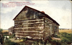Abraham Lincoln's Log Cabin Postcard