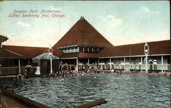 Ladies Swimming Pool, Douglas park Natatorium Postcard