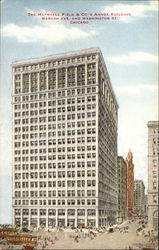 The Marshall Field & Co's Annex Building, Wabash Ave. And Washington St Chicago, IL Postcard Postcard