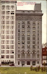 Illinois Athletic Club And Municipal Courts Building Postcard