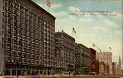 Congress And Auditorium Hotels Postcard