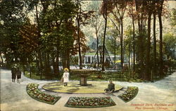 Humboldt Park Fountain And Play Grounds Postcard