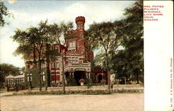 Mrs. Potter Palmer's Residence, Lake Shore Drive Postcard