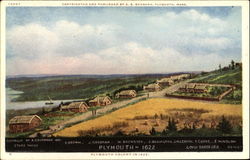Plymouth Colony In 1622 Postcard