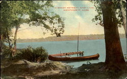 A Shady Retreat East Lake, Monponsett Postcard