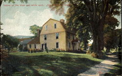 Home Of The Blue And White Work Postcard