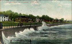 Lynn Breakwater And Boulevard Postcard