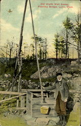 Old Walth Well Sweep, Floating Bridge Postcard