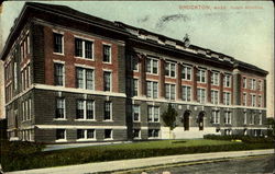 High School Brockton, MA Postcard Postcard