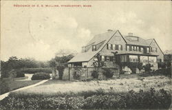 Residence Of E. S. Mullins Postcard