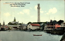 Waterfront Provincetown, MA Postcard Postcard