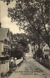 Cook Street South From Bradford St. Provincetown, MA Postcard Postcard