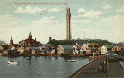 Pilgrim Memorial Monument Provincetown, MA Postcard Postcard