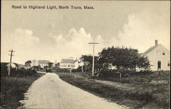 Road To Highland Light North Truro, MA Postcard Postcard