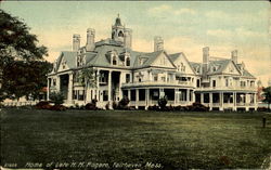 Home Of Late H. H. Rogers Fairhaven, MA Postcard Postcard