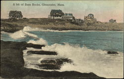 A Bit Of Bass Rocks Gloucester, MA Postcard Postcard