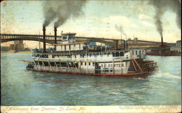 Mississippi River Steamer St. Louis Missouri