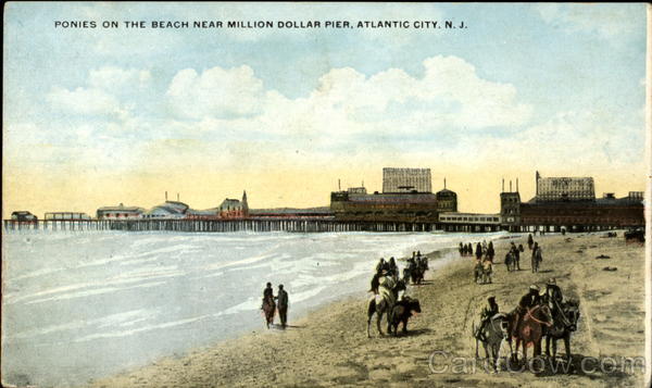 Ponies On The Beach, Million Dollar Pier Atlantic City New Jersey