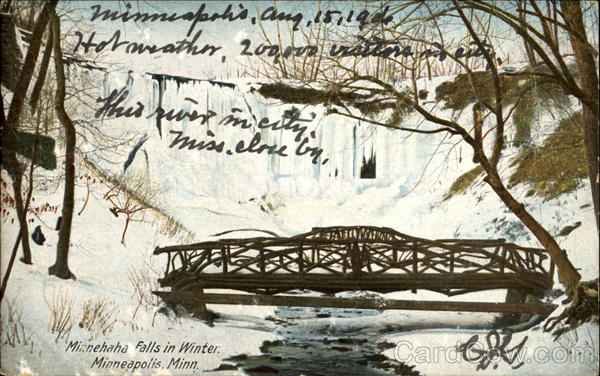 Minnehaha Falls In Winter Minneapolis Minnesota