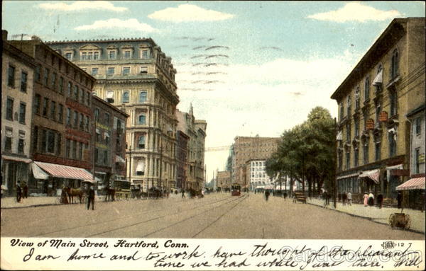 View Of Main Street Hartford Connecticut