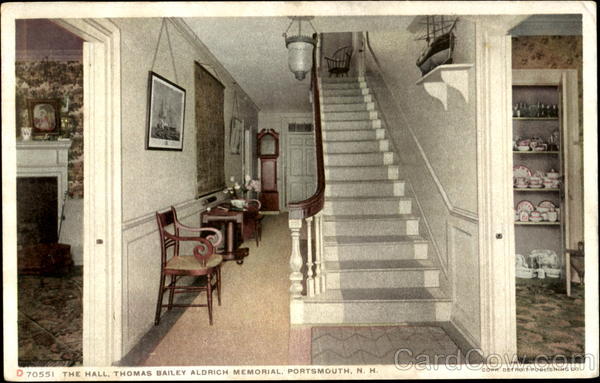 The Hall, Thomas Bailey Aldrich Memorial Portsmouth New Hampshire
