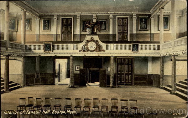 Interior Of Faneuil Hall Boston Massachusetts